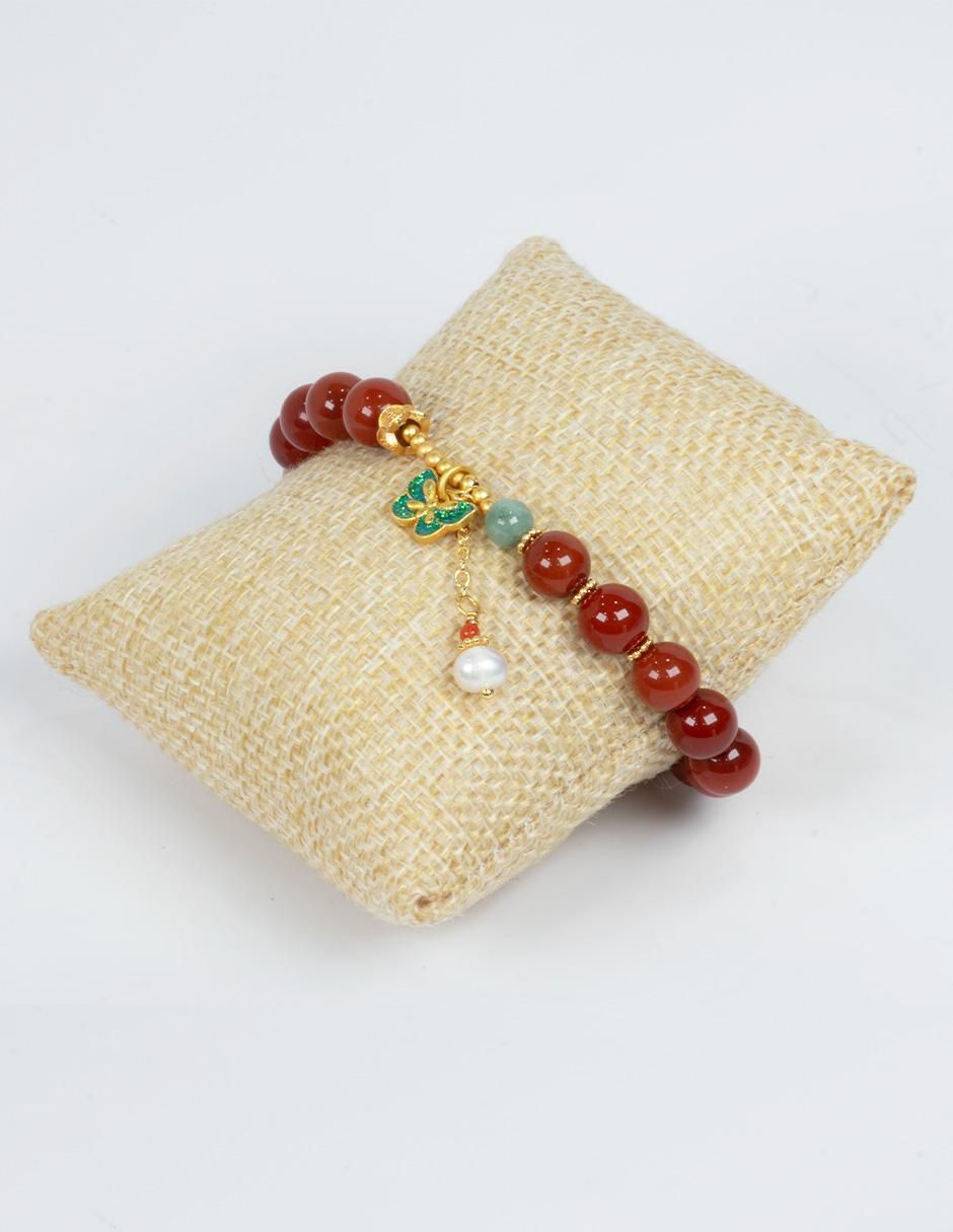 Pulsera Jadeita Vitalidad con acabado pulido 5