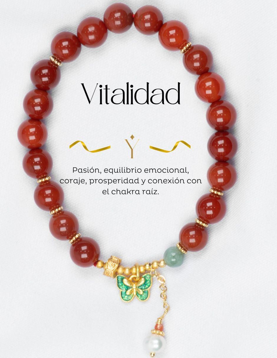 Pulsera Jadeita Vitalidad con acabado pulido 7