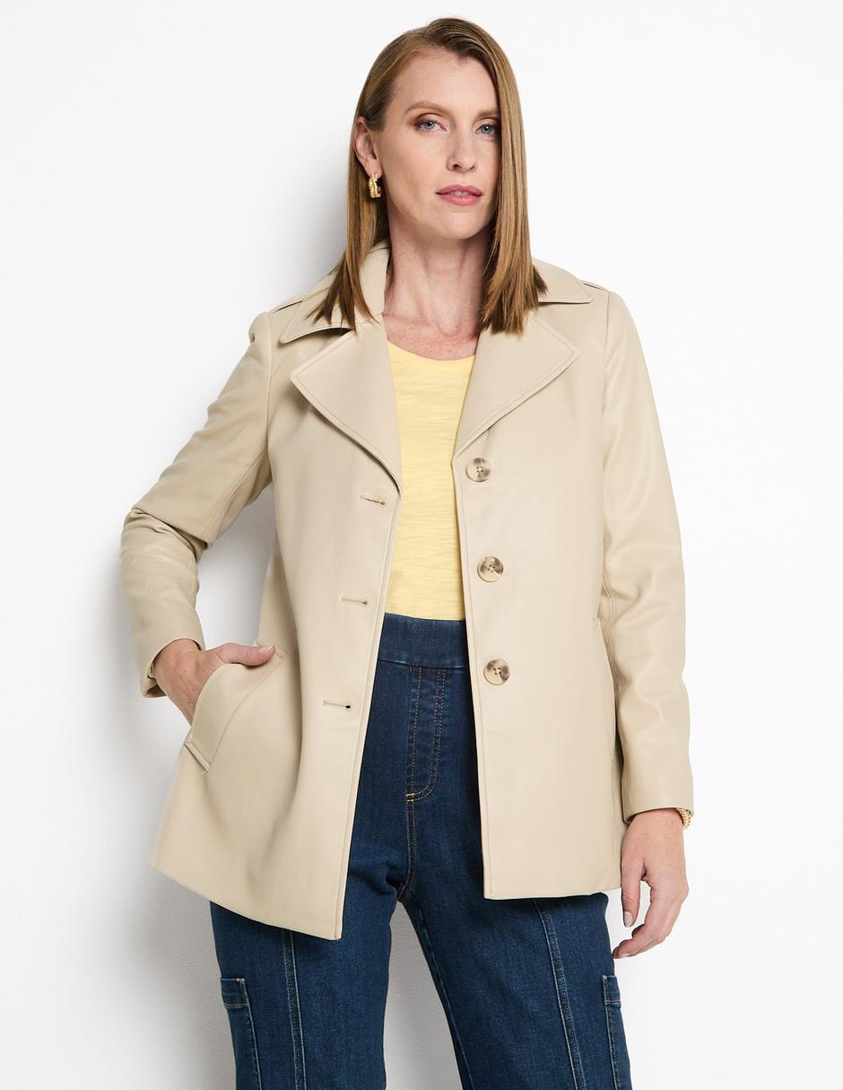 Gabardina con bolsillo para mujer