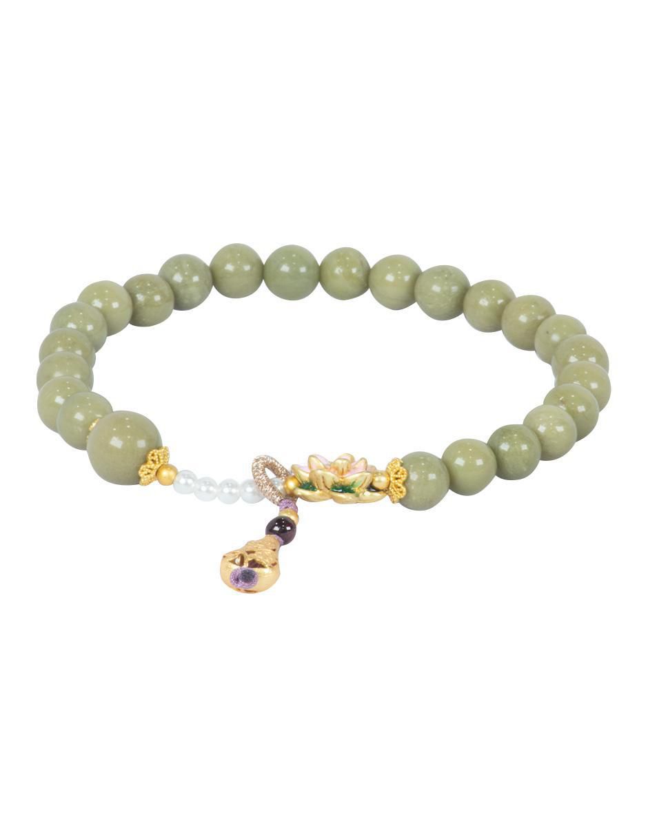 Pulsera Perla Energía con acabado pulido