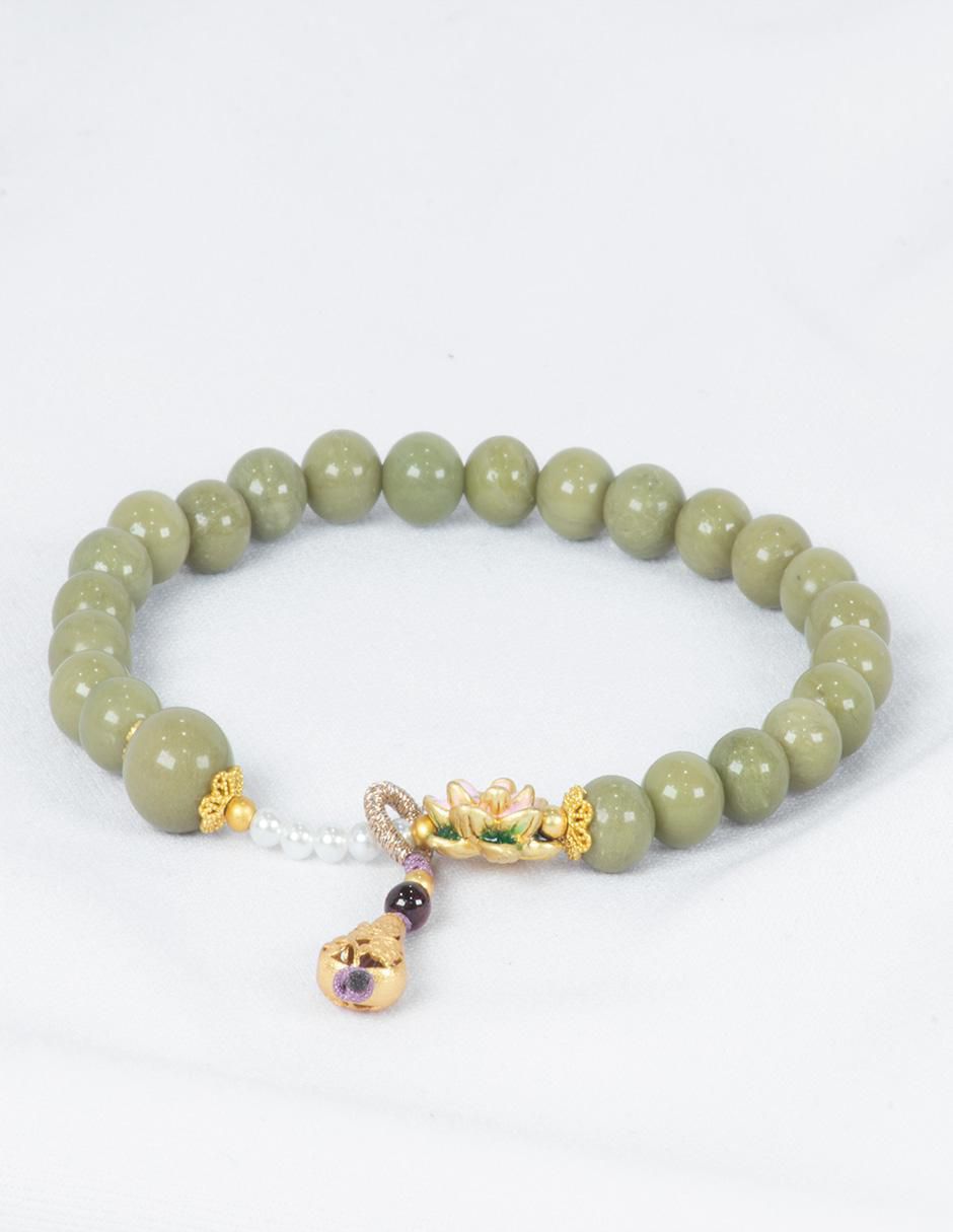 Pulsera Perla Energía con acabado pulido 2