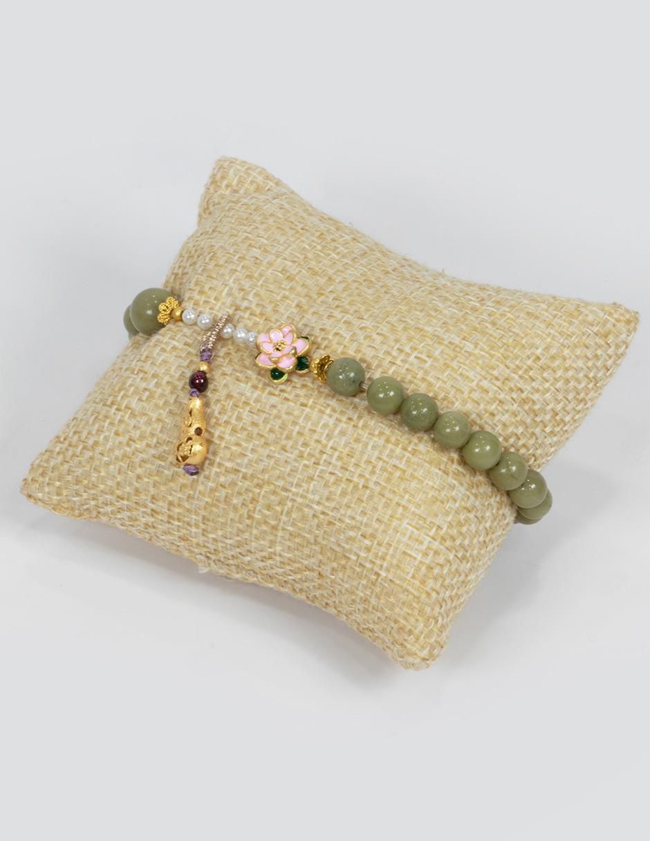 Pulsera Perla Energía con acabado pulido 5