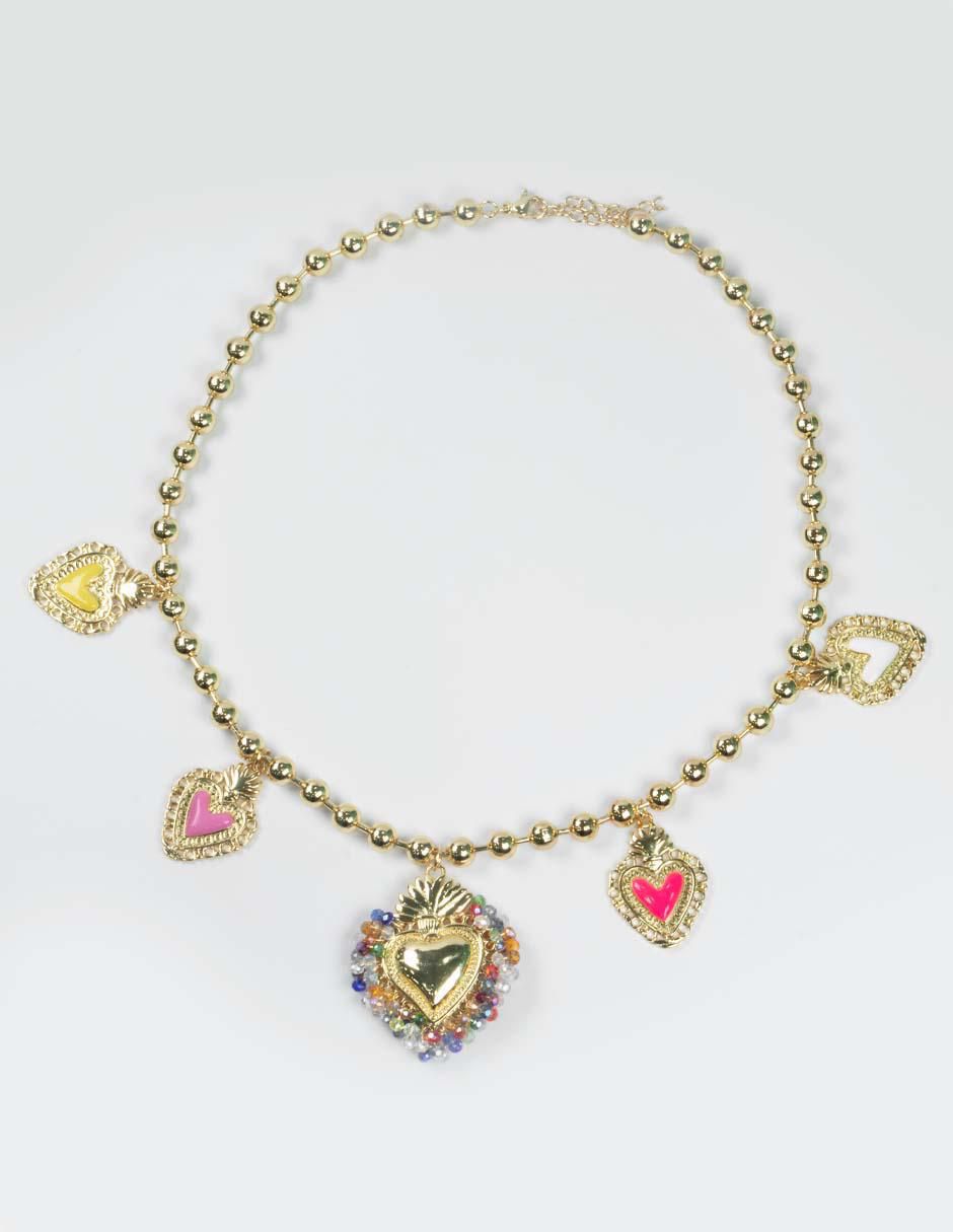 Collar de corazón Milagritos 2