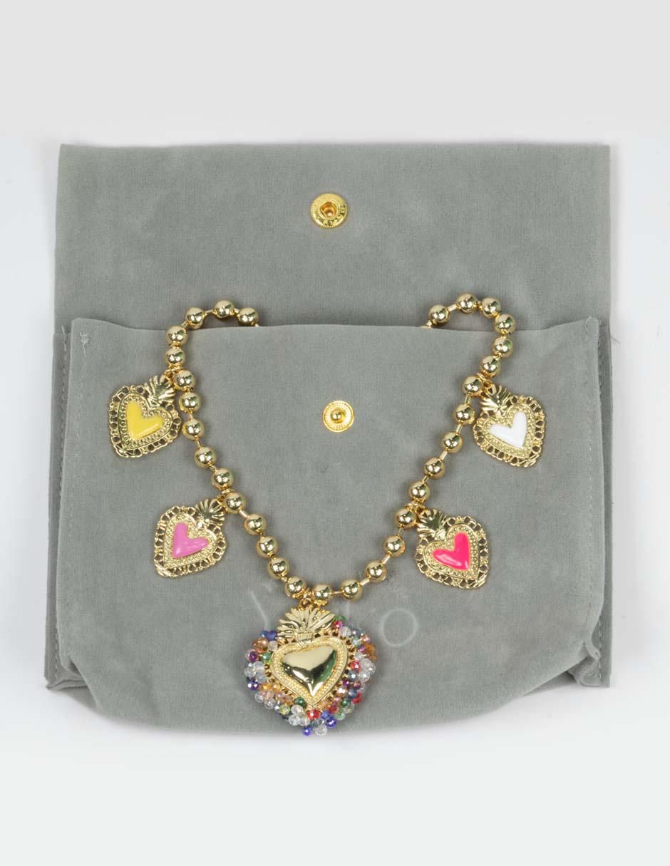 Collar de corazón Milagritos 6
