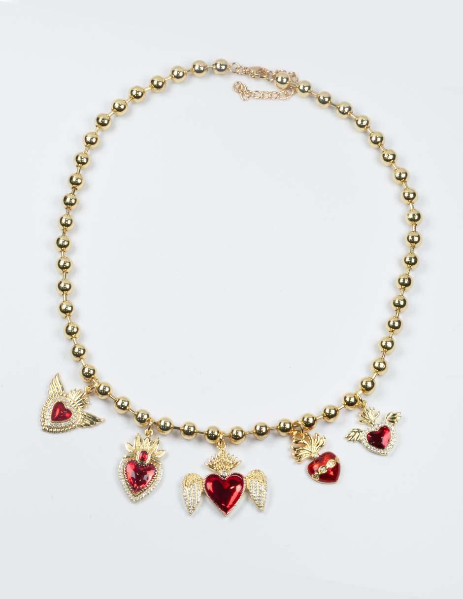 Collar de corazón Milagritos 2