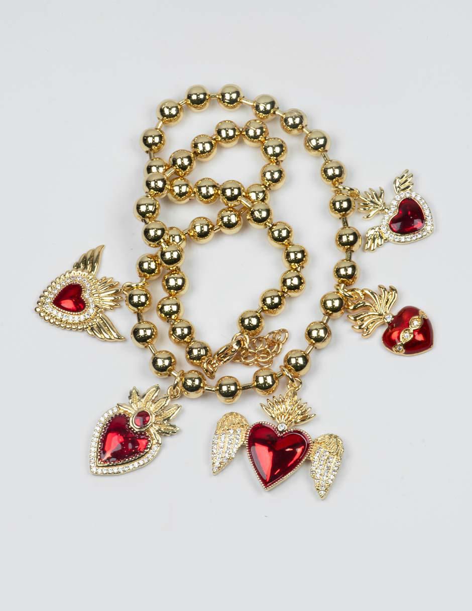 Collar de corazón Milagritos 3