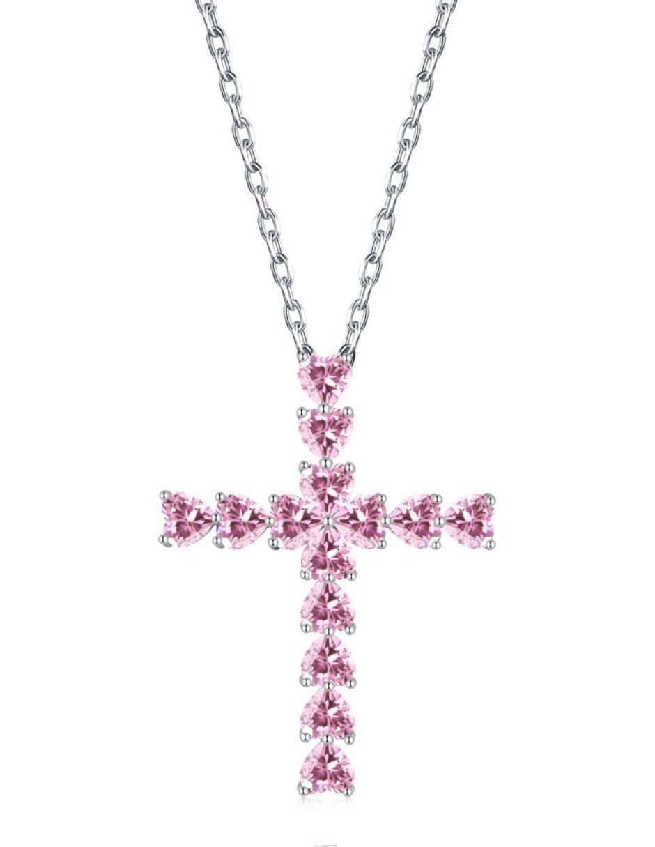 Collar Rosa de plata P 925