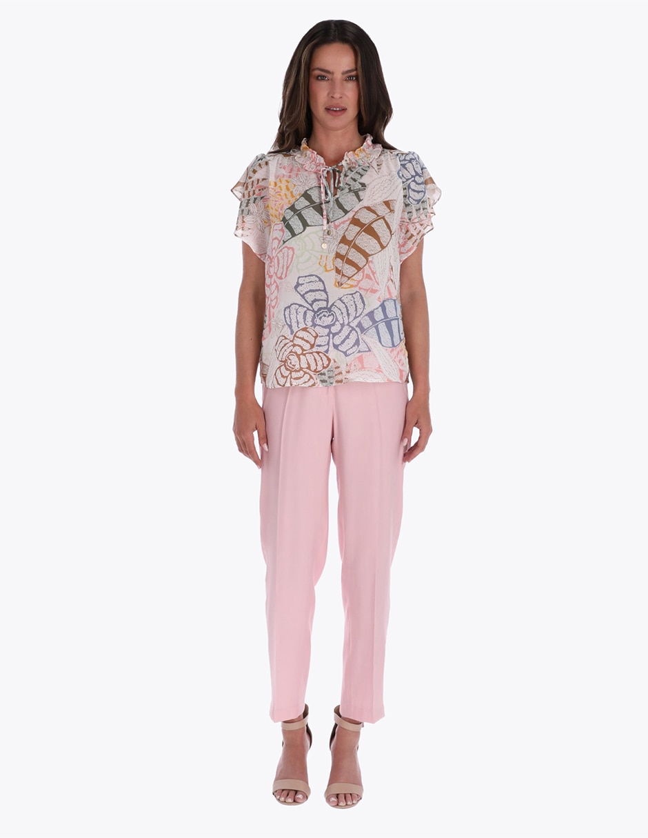Blusa manga corta para mujer 3