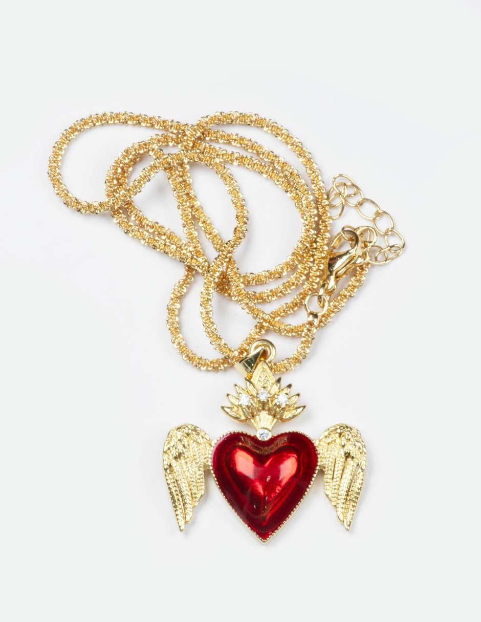Collar de corazón Milagritos 3