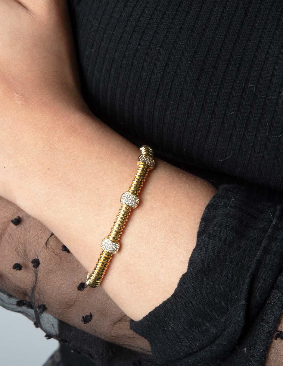 Brazalete de baño de oro 14 K Emmie 4
