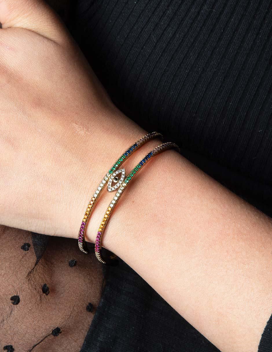 Brazalete de baño de oro 14 K Mena 4