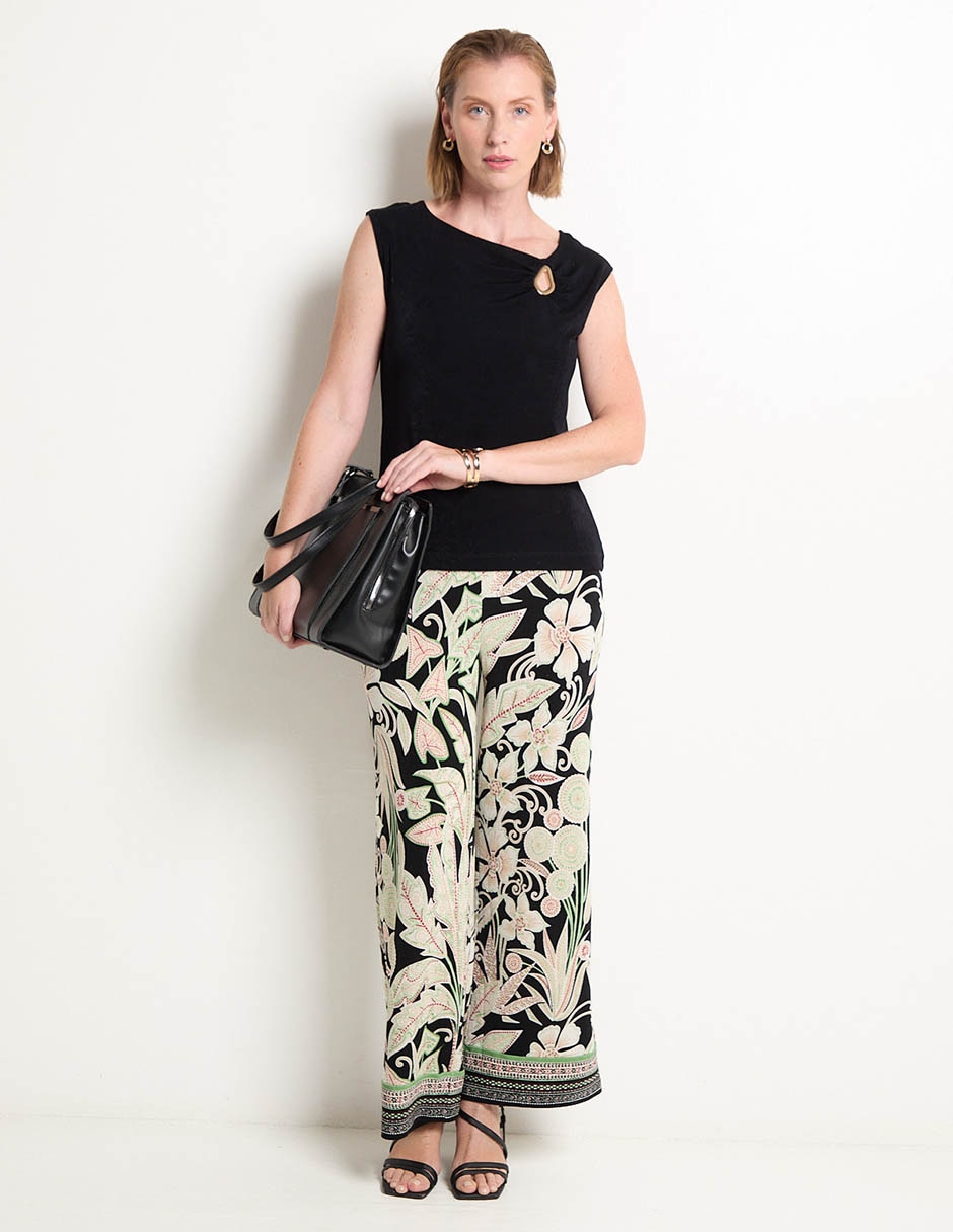 Pantalón relaxed amplio para mujer 3