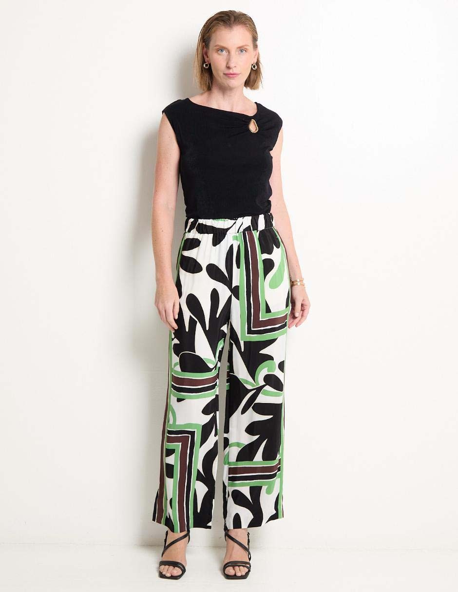Pantalón relaxed amplio para mujer 3