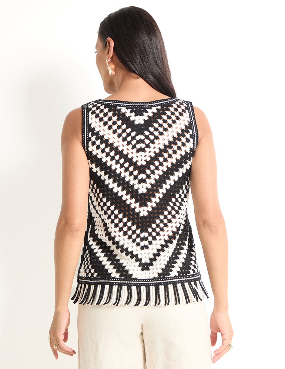 Suéter cuello redondo para mujer 2
