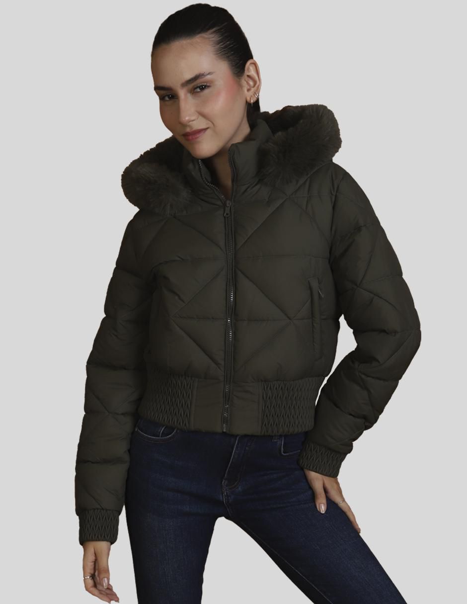 Chamarra casual American College Usa impermeable para mujer | Liverpool