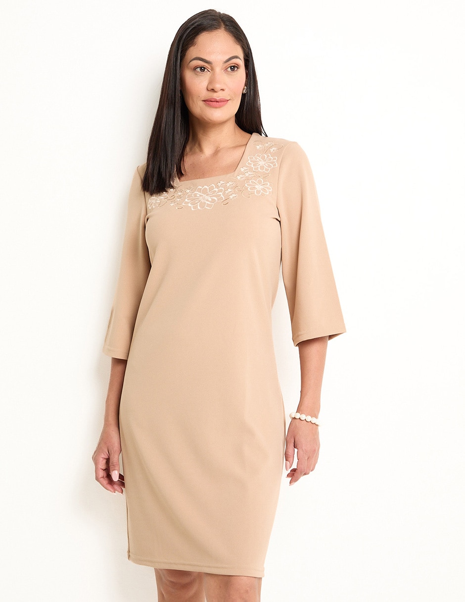 Vestido a la rodilla casual para mujer 1