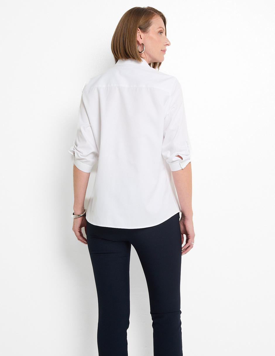 Blusa camisera manga 3/4 para mujer