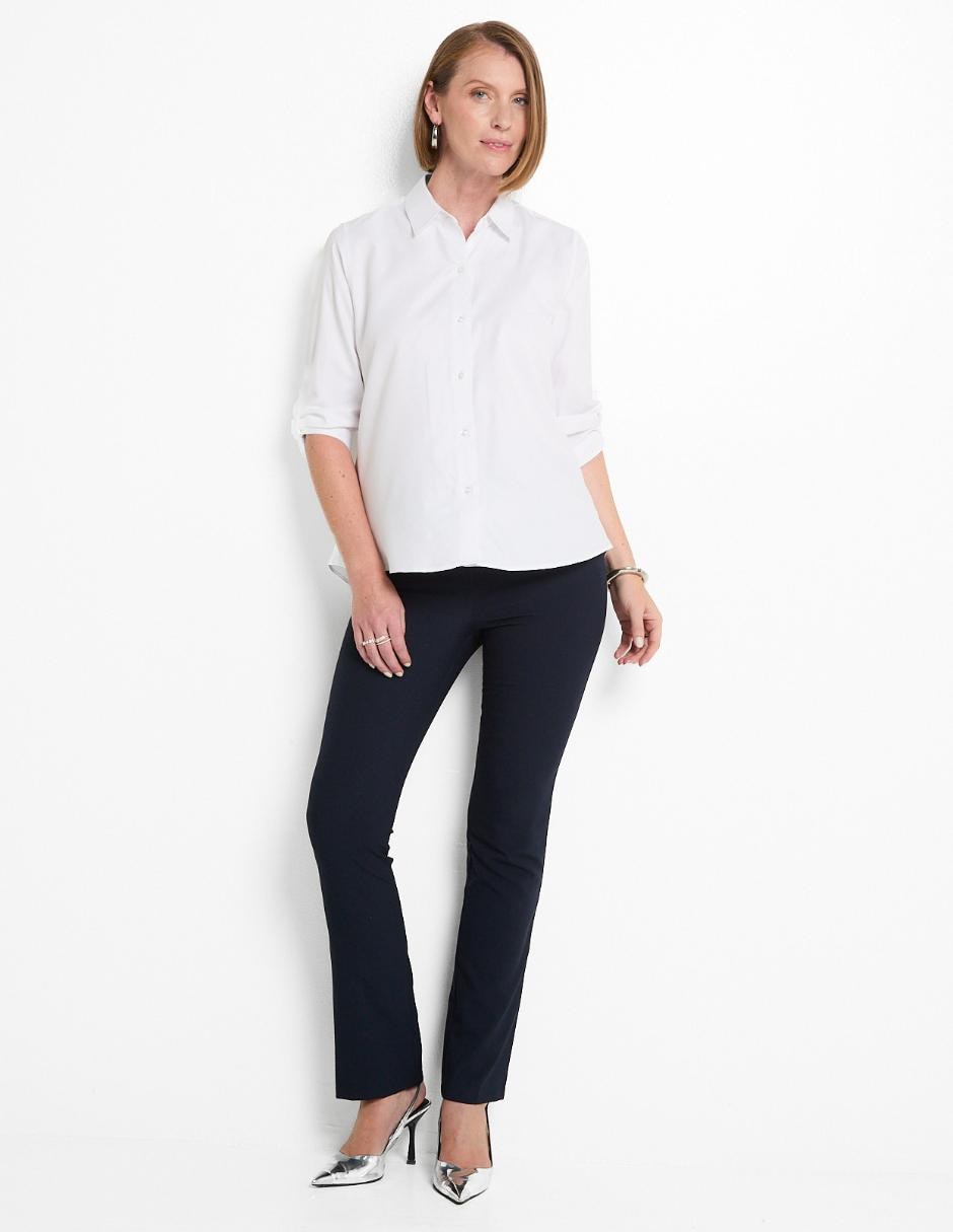 Blusa camisera manga 3/4 para mujer