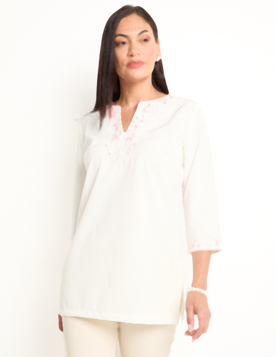 Blusa manga 3/4 para mujer Blusa manga 3/4 para mujer