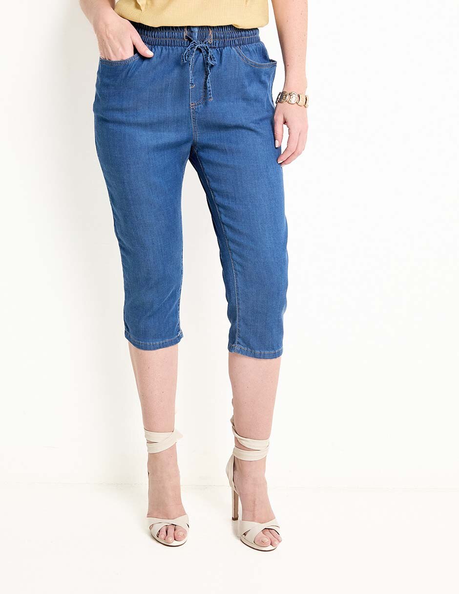 Pantalón Capri skinny para mujer