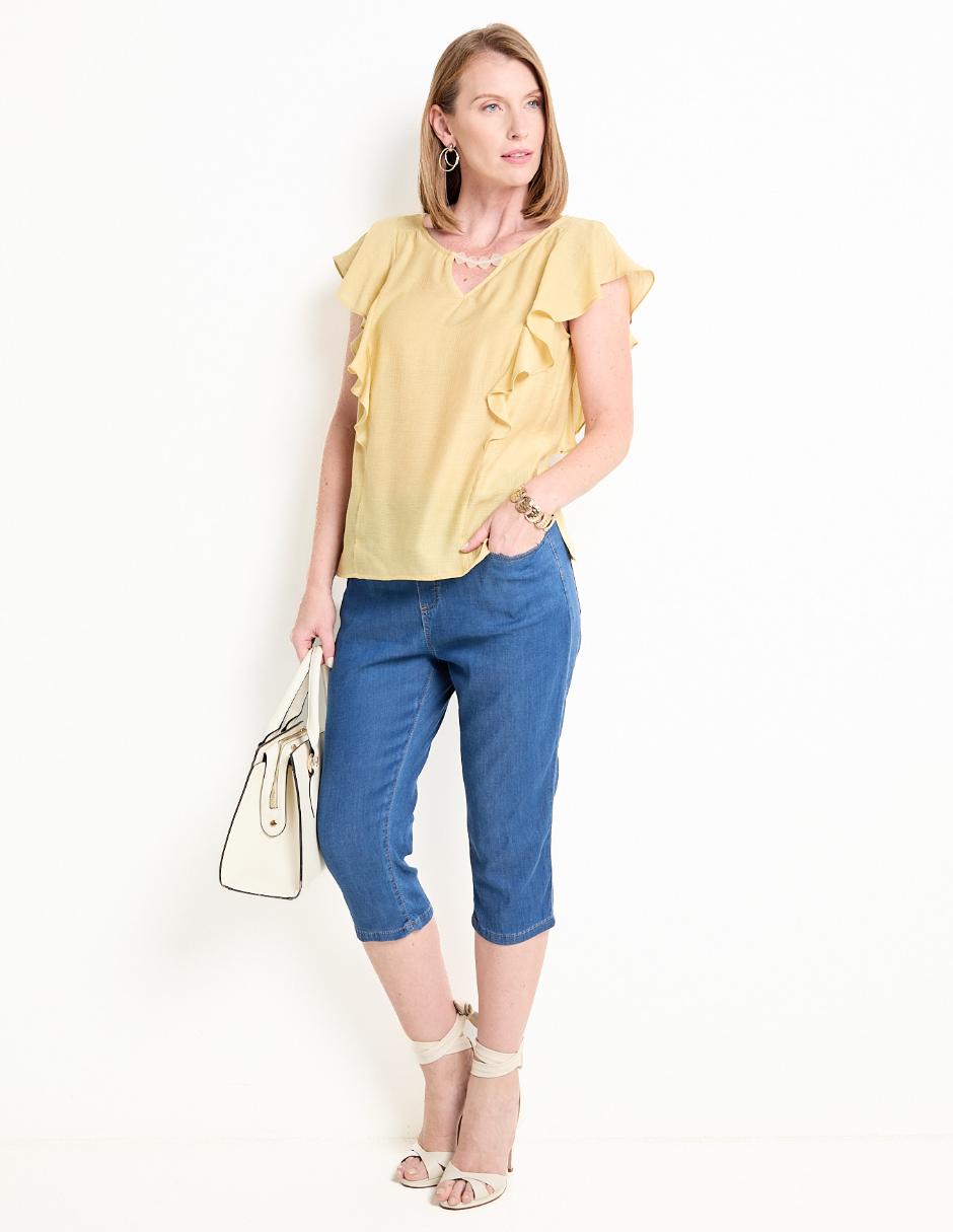 Pantalón Capri skinny para mujer 2