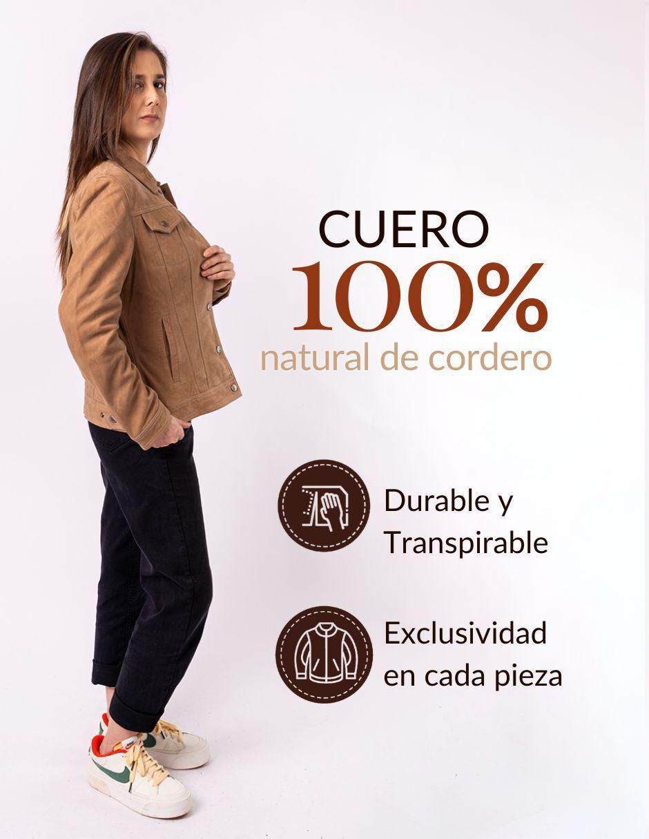 "chamarra" casual pelle royale resistente al agua "de" piel "para mujer"