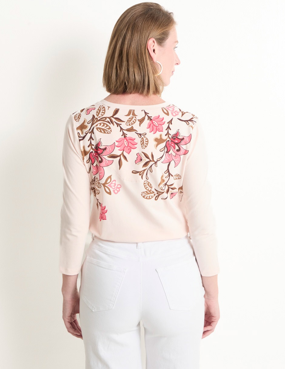Blusa manga 3/4 para mujer 2