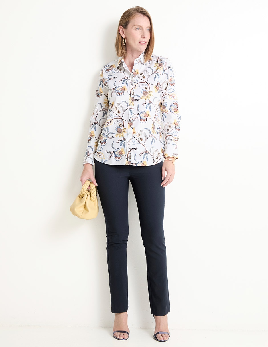 Blusa camisera manga larga para mujer 3