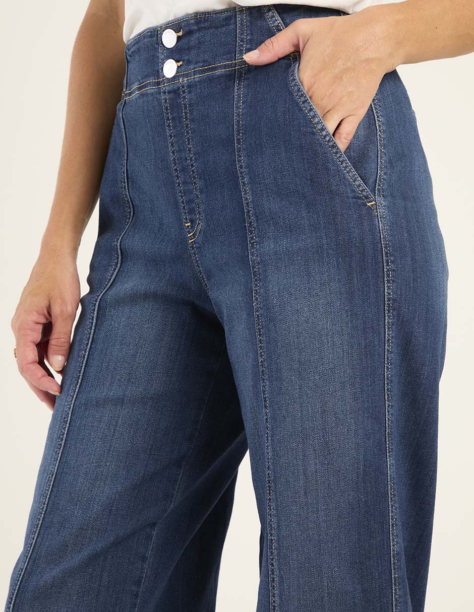 Jeans amplio para mujer 4