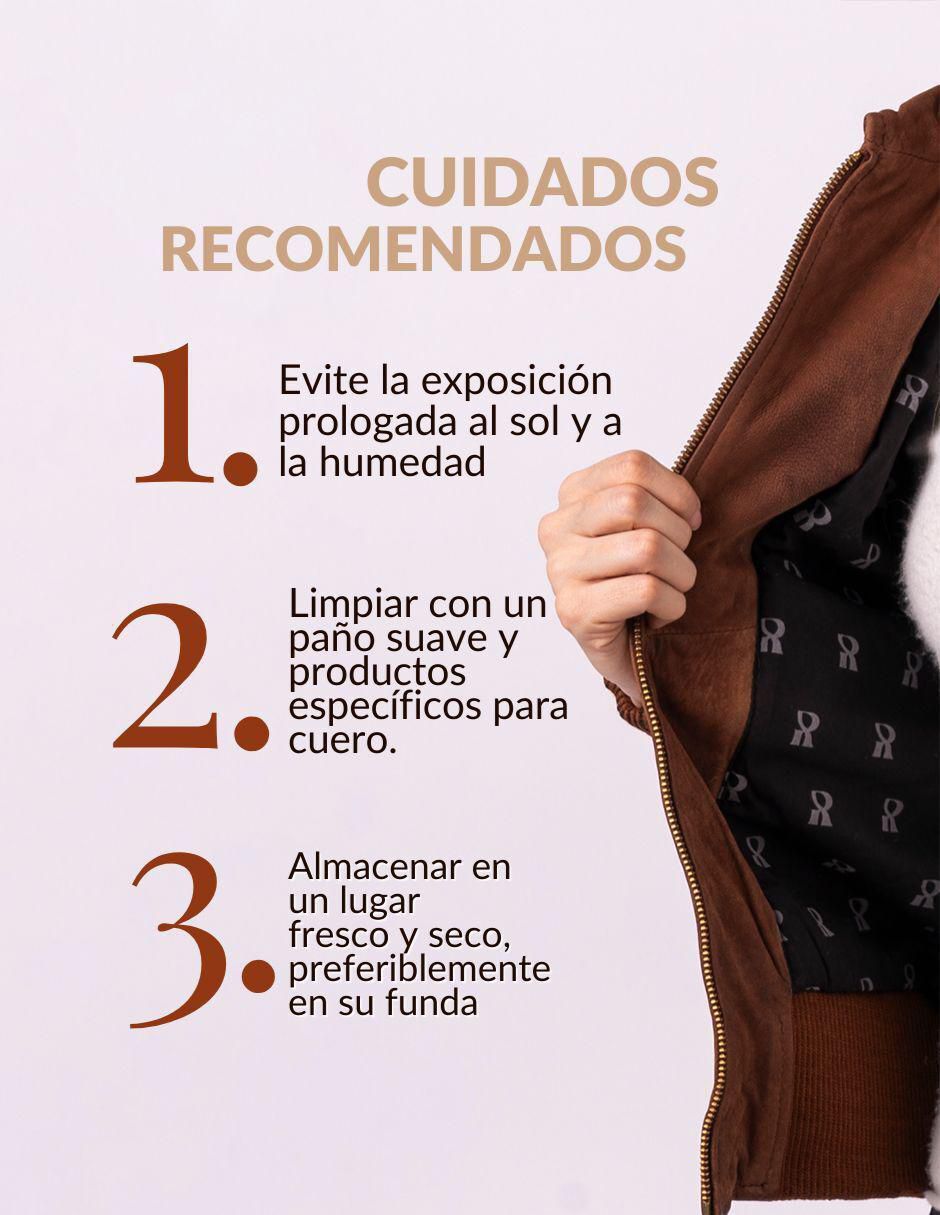 Chamarra casual impermeable de piel para mujer 9