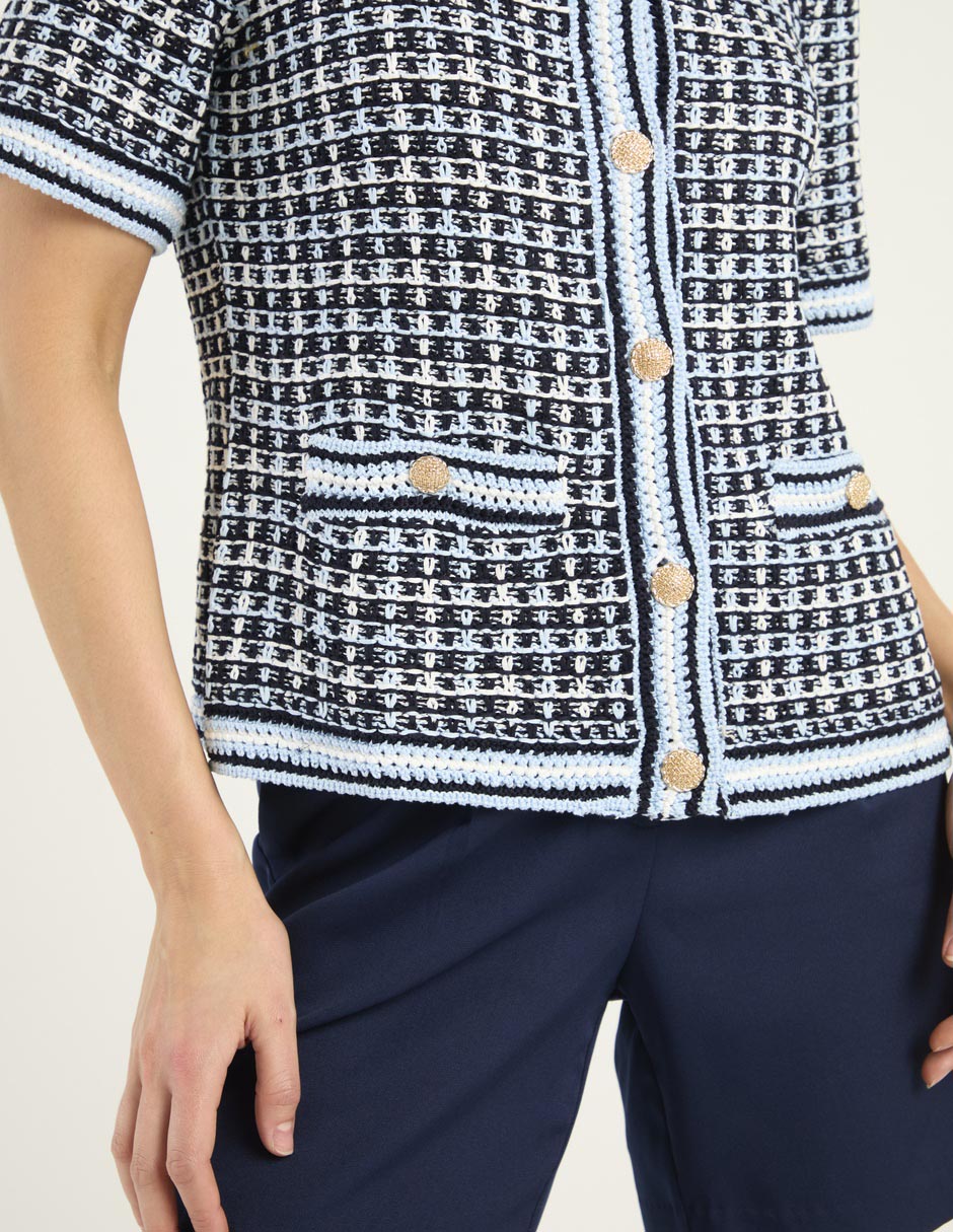Suéter cuello redondo para mujer 4