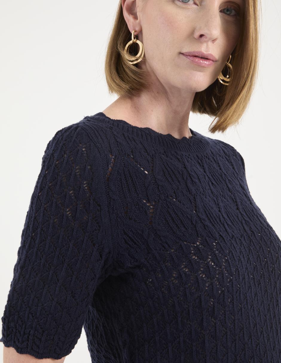 Suéter cuello redondo para mujer 4