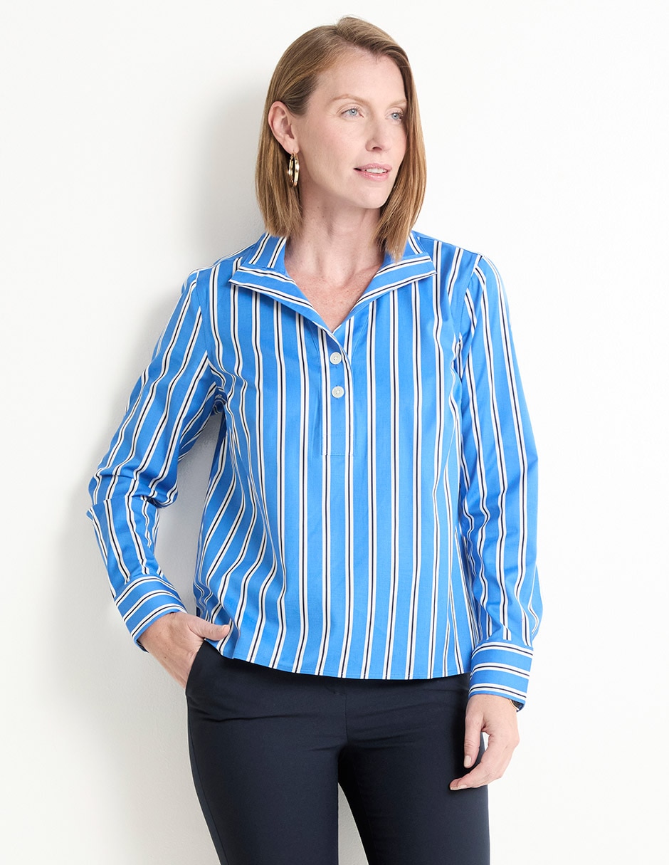 Blusa manga larga para mujer