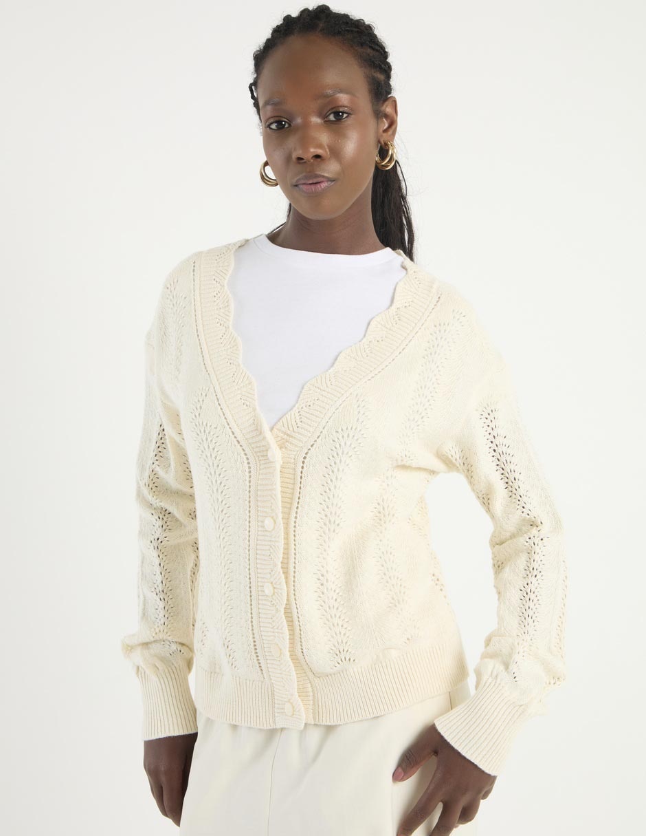 Suéter cuello v para mujer