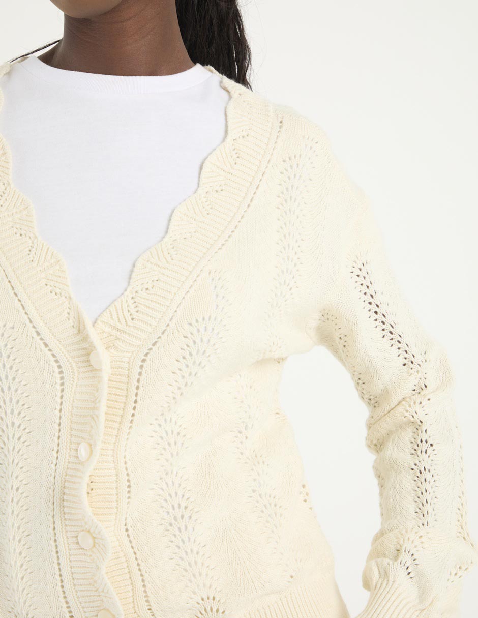 Suéter cuello v para mujer 4