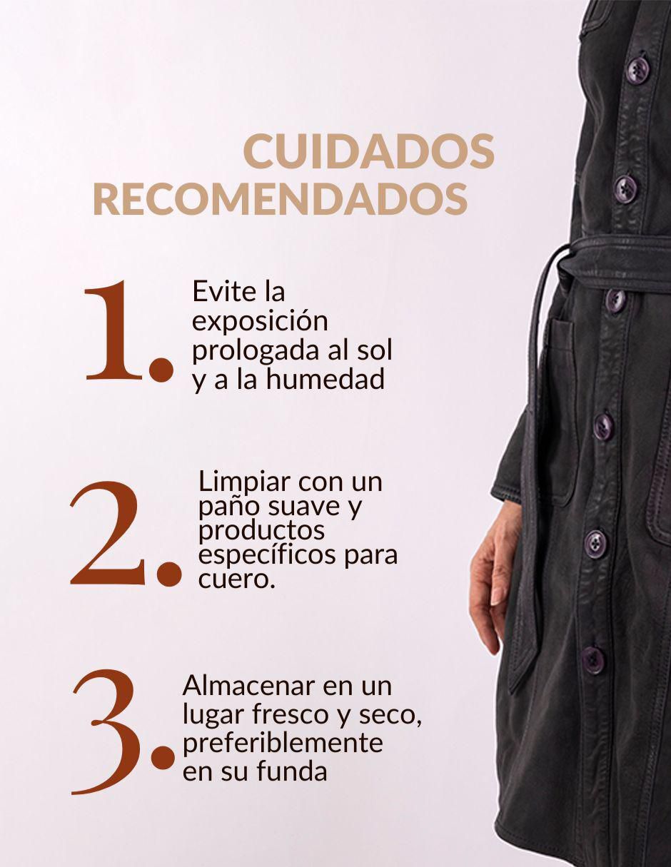 Vestido a la rodilla casual pelle royale en cuero de cordero ante, gamuza, nobuk encerado "para mujer"