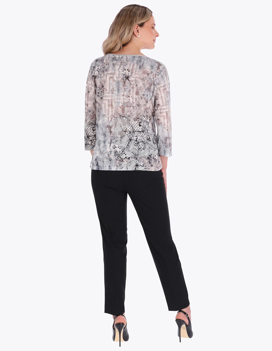 Blusa manga 3/4 para mujer 2