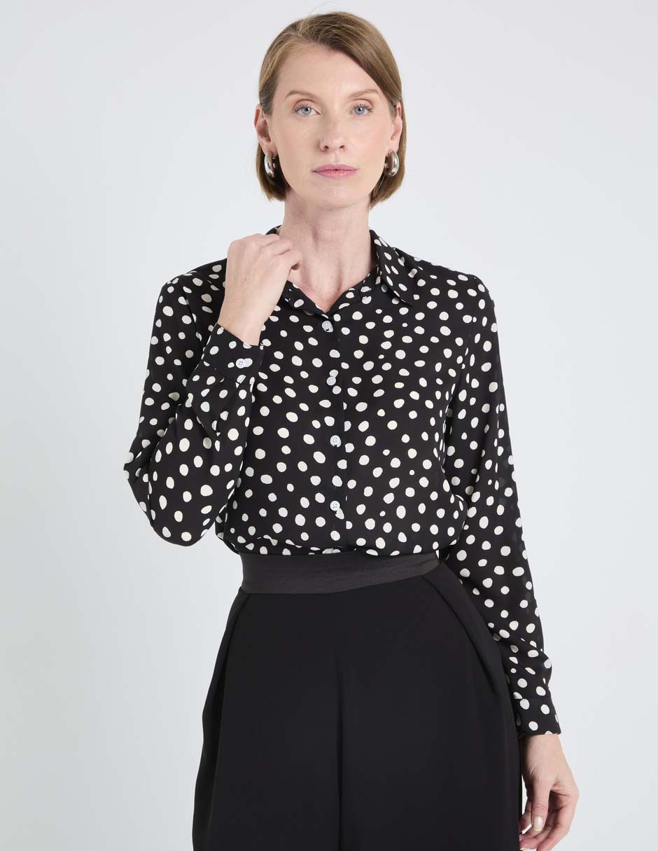Blusa manga larga para mujer