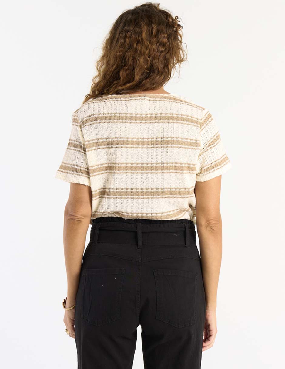 Playera manga corta cuello redondo para mujer 2