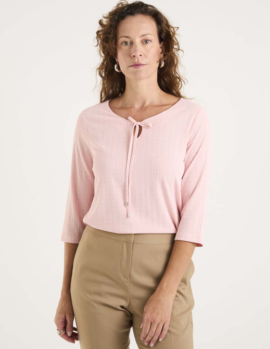 Blusa manga 3/4 para mujer