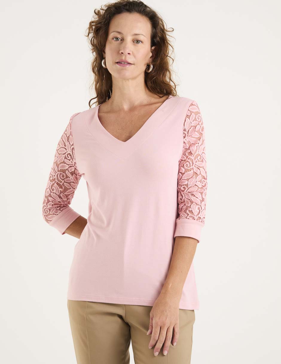 Blusa manga 3/4 para mujer