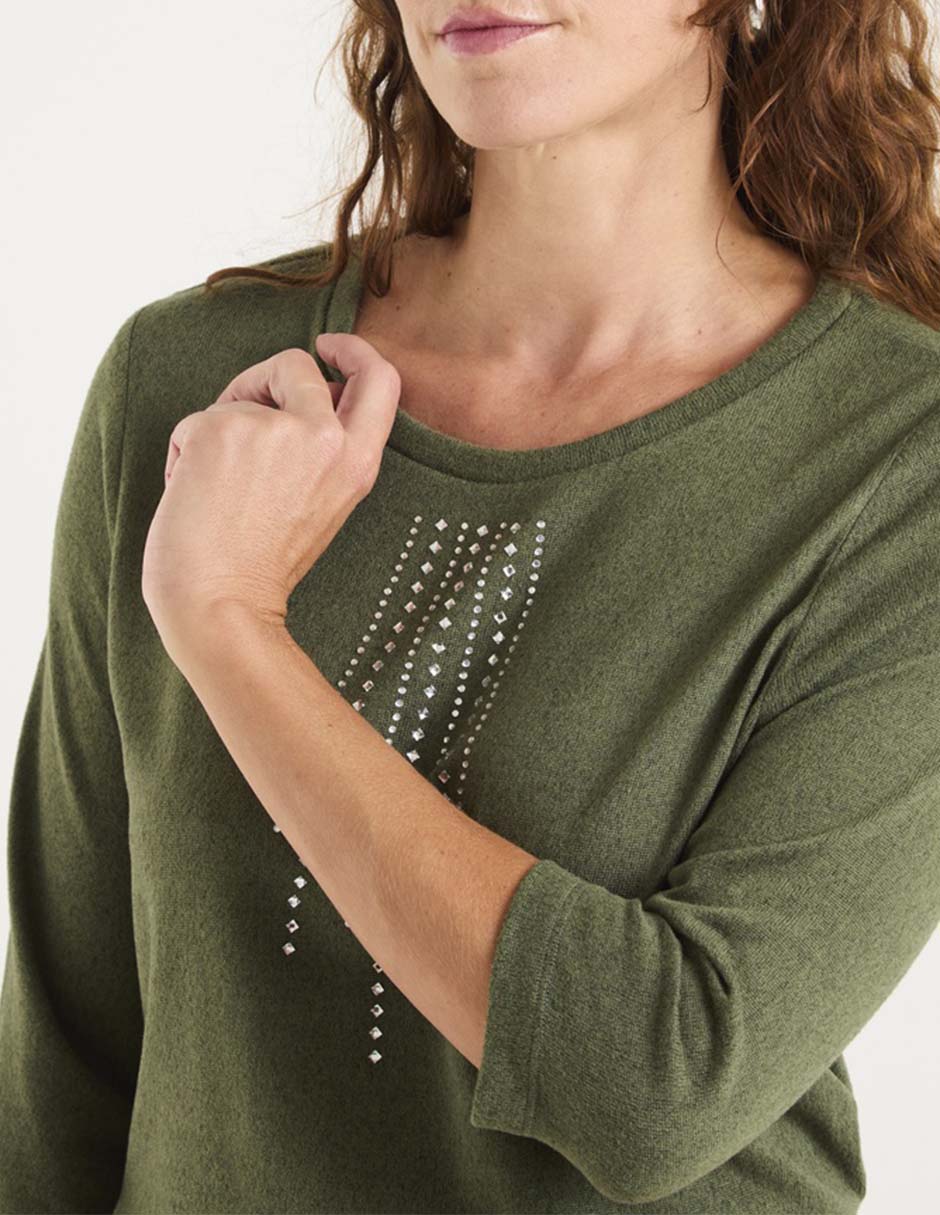 Blusa manga 3/4 para mujer 4