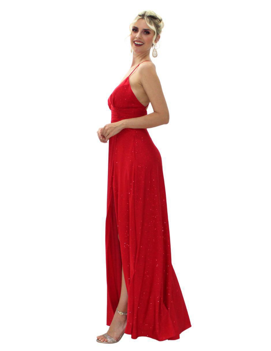 Vestido largo de fiesta escote V 2