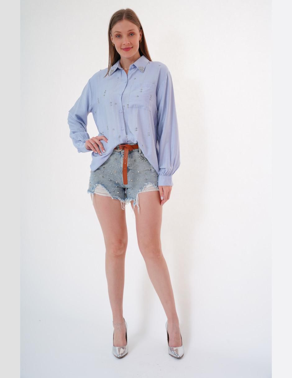 Blusa manga larga para mujer 6