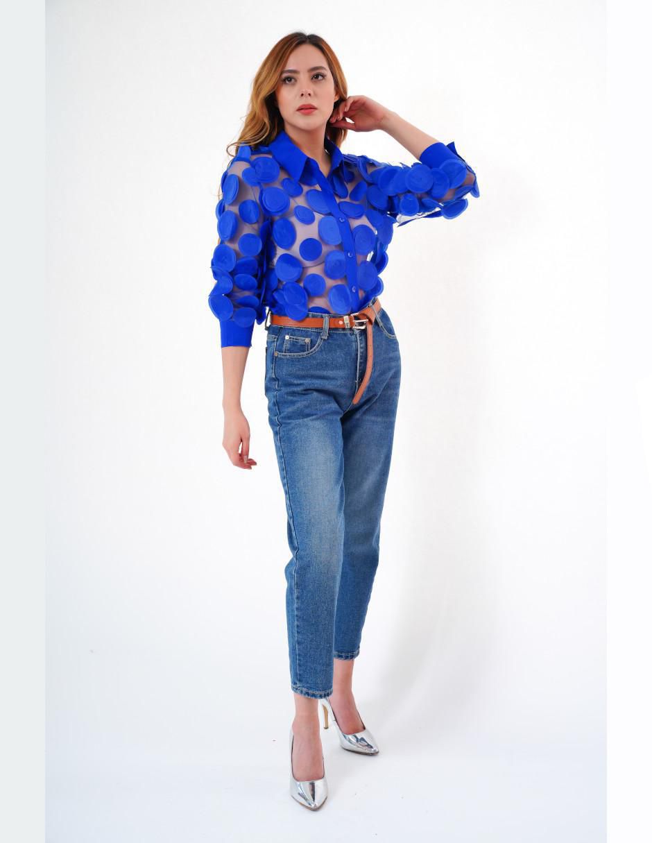 Blusa manga larga para mujer 6