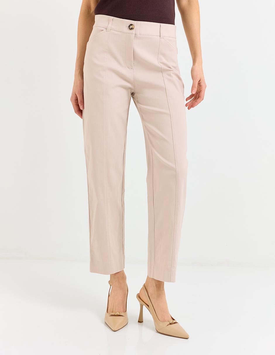 Pantalón capri straight para mujer