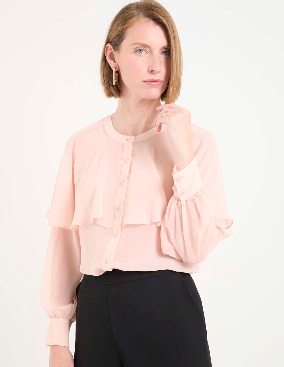 Blusa manga larga para mujer