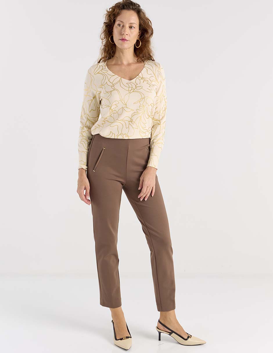 Pantalón de vestir slim para mujer 3