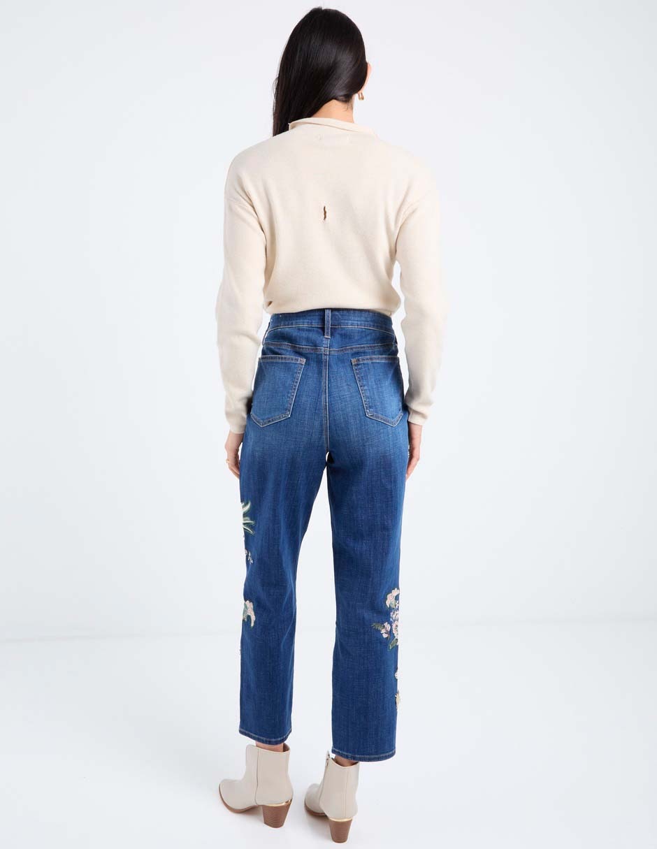 Jeans straight para mujer 2
