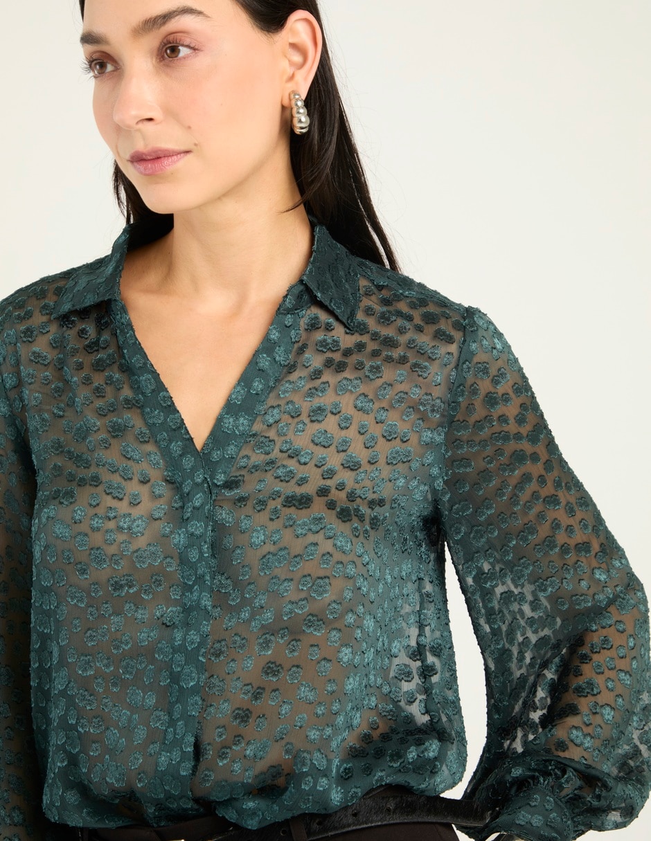 Blusa manga larga para mujer 4